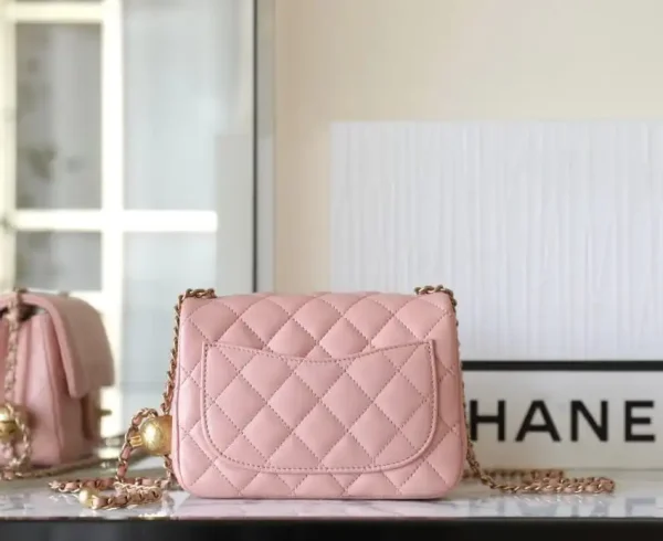 CHANEL CF 17cm Golden Ball Pink - Image 4