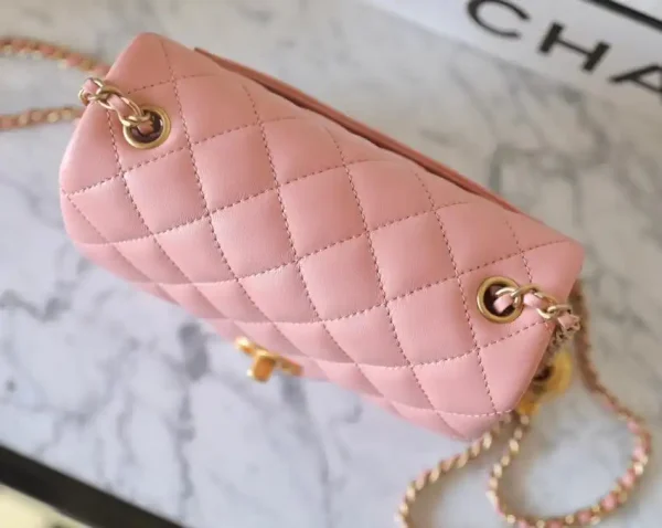 CHANEL CF 17cm Golden Ball Pink - Image 8