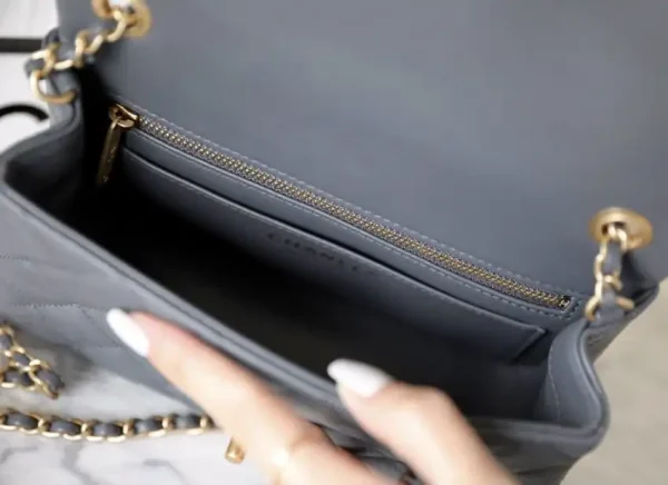 CHANEL CF 20cm Golden Ball Grey - Image 2
