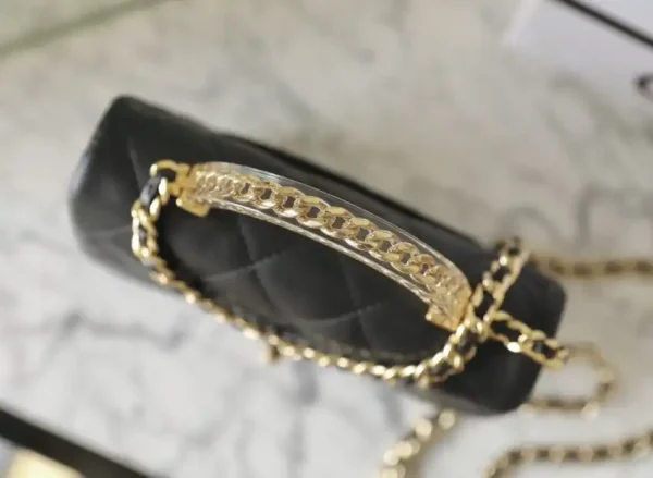 CHANEL CF 19 cm Handle Black - Image 6