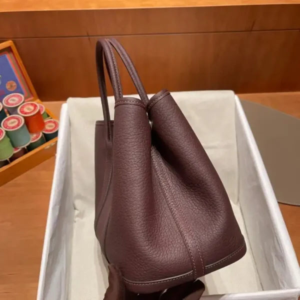 Hermes Garden Party 30cm Saddle Red - Image 2