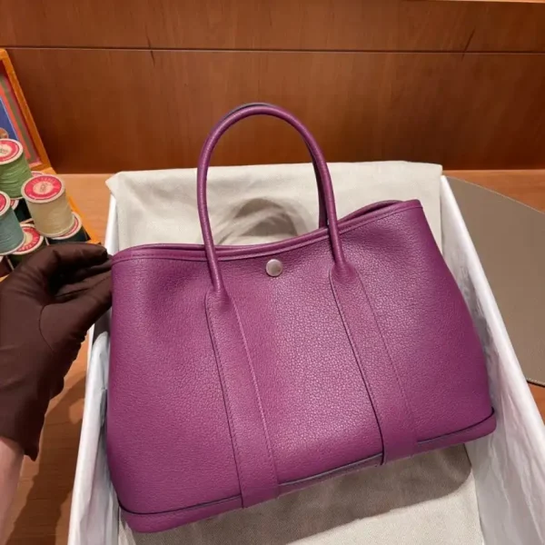 Hermes Garden Party 30cm Purple - Image 5