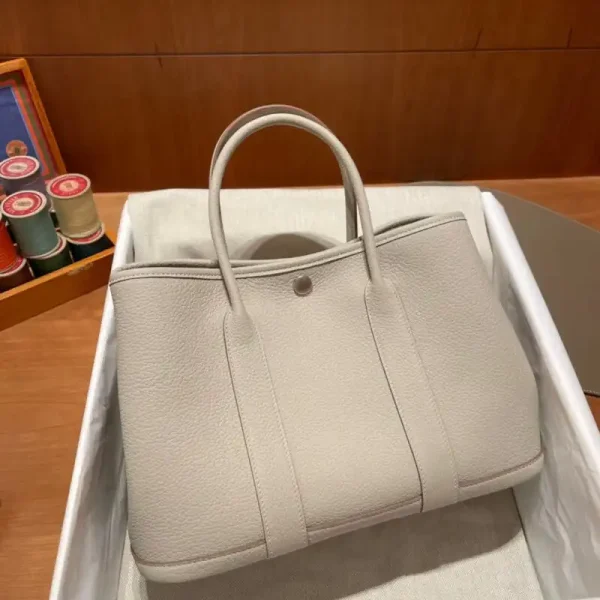 Hermes Garden Party 30cm Clacier White