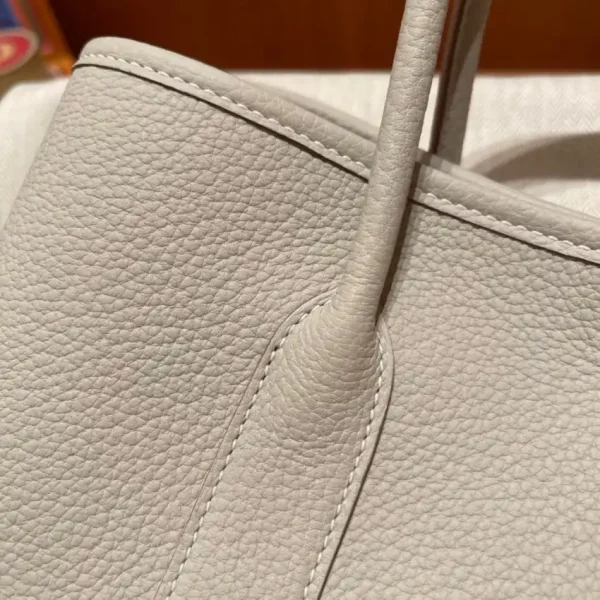 Hermes Garden Party 30cm Clacier White - Image 2