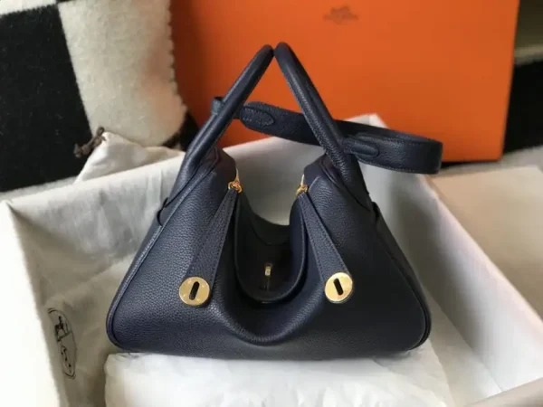 Hermes Lindy Sapphire Blue - Image 9
