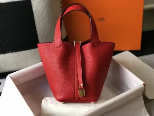 Hermes Picotin Lock Red