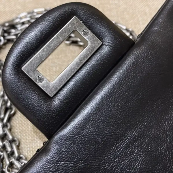 CHANEL 2.55 Mini Bag Black Silver - Image 3
