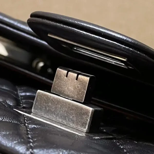 CHANEL 2.55 Bag Black Silver - Image 5