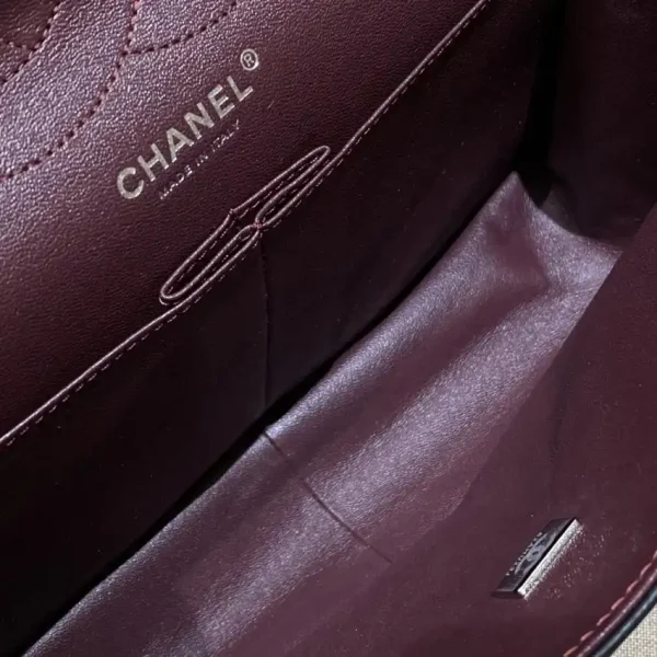 CHANEL 2.55 Bag Black Silver - Image 7