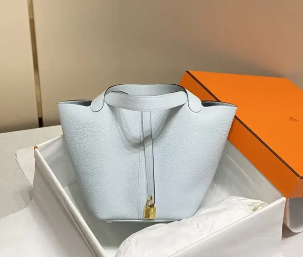 Hermes Picotin Lock Holy Grail Blue - Image 3