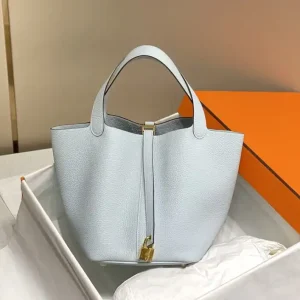 Hermes Picotin Lock Holy Grail Blue