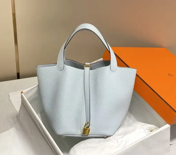 Hermes Picotin Lock Holy Grail Blue