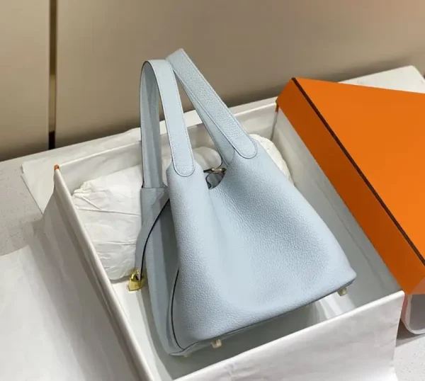 Hermes Picotin Lock Holy Grail Blue - Image 6