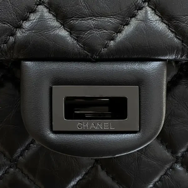 CHANEL 2.55 Bag Large Black - Image 4