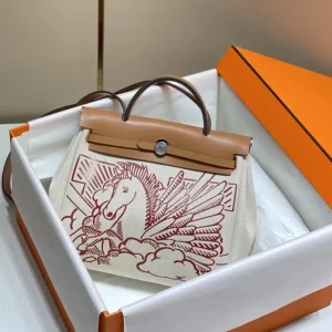 Hermes Herbag 31cm Brown Horse