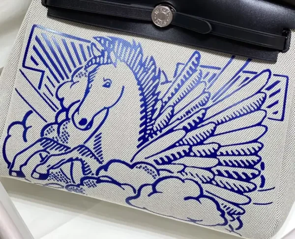 Hermes Herbag 31cm Blue Horse - Image 2