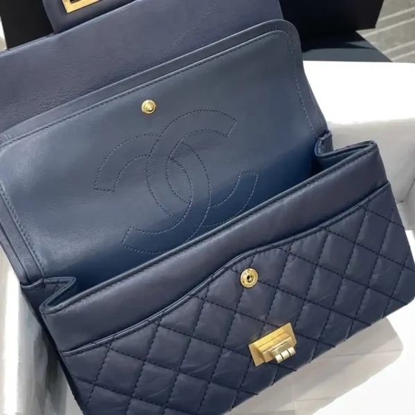 CHANEL 2.55 Bag Blue - Image 5