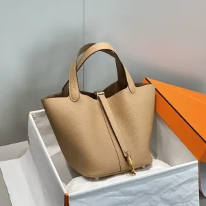 Hermes Picotin Lock Milk Tea