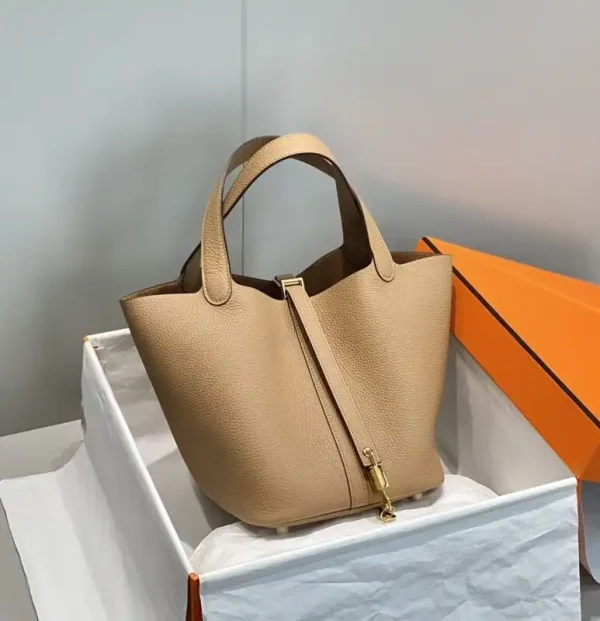 Hermes Picotin Lock Milk Tea