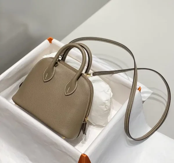 Hermes Mini Bolide – Elephant Gray - Image 7