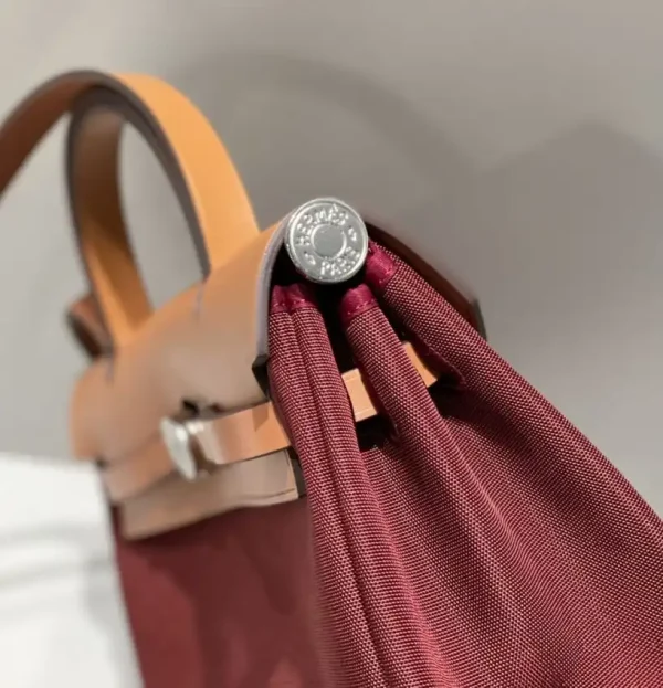 Hermes Herbag 31cm Bordeaux Red - Image 7