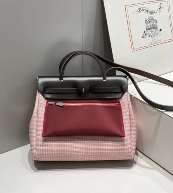 Hermes Herbag 31cm Pink - Image 6