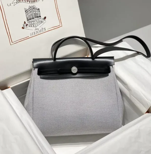 Hermes Herbag 31cm White - Image 9