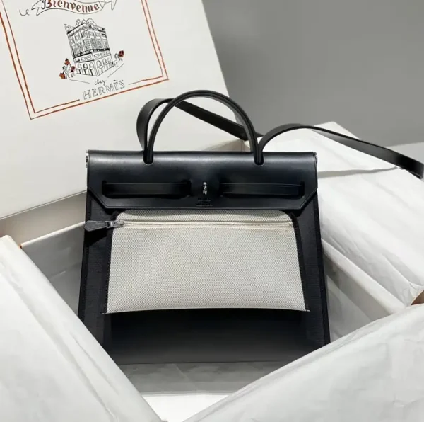 Hermes Herbag 31cm Black - Image 3