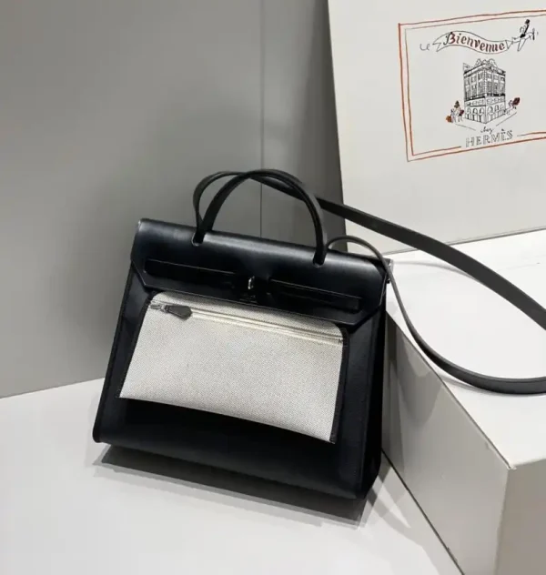 Hermes Herbag 31cm Black - Image 4