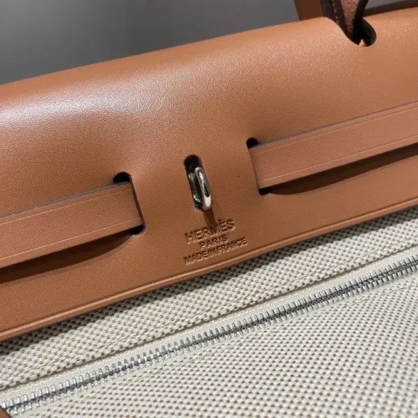 Hermes Herbag 31cm Manic Bride Brown - Image 2