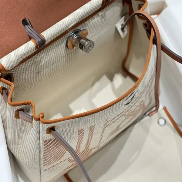Hermes Herbag 31cm Manic Bride Brown - Image 5