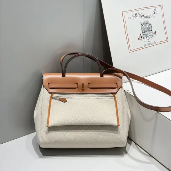 Hermes Herbag 31cm Manic Bride Brown - Image 6