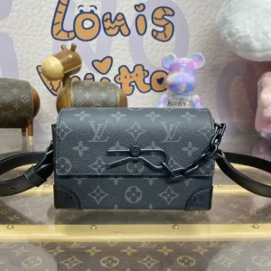 Louis Vuitton Steamer Wearable Wallet Black Canvas