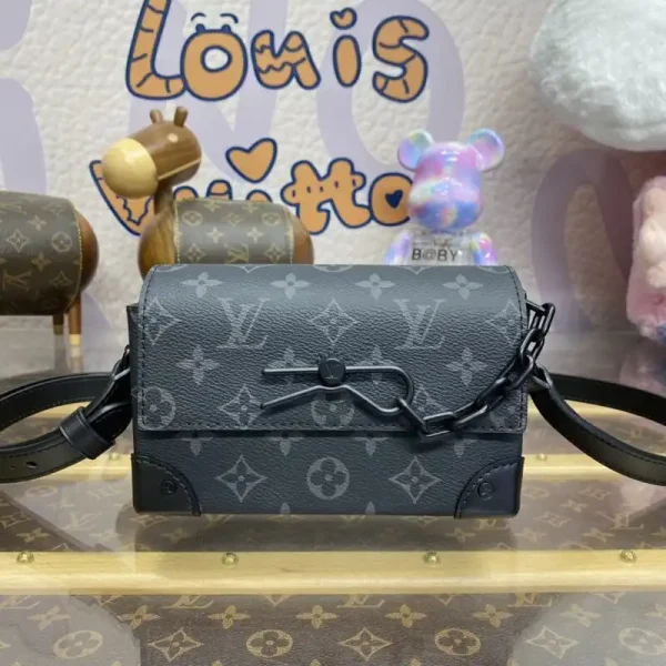 Louis Vuitton Steamer Wearable Wallet Black Canvas