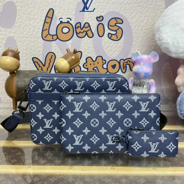 Louis Vuitton Trio Messenger Blue&White - Image 2