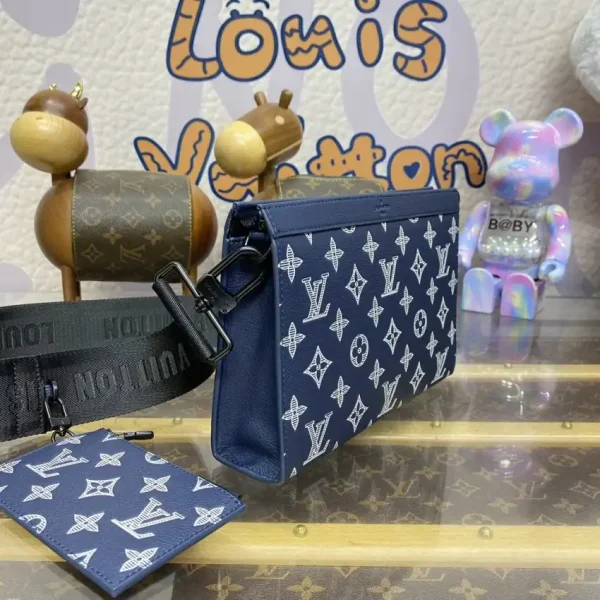 Louis Vuitton Gaston Wearable Wallet Blue - Image 4
