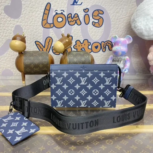 Louis Vuitton Gaston Wearable Wallet Blue - Image 9