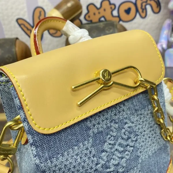 Louis Vuitton Nano Steamer Denim - Image 4