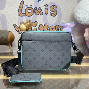 Louis Vuitton Trio Messenger Grey&Tiffany