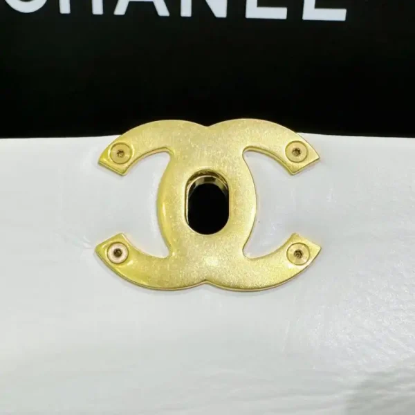 CHANEL 19 Mini Flap  White Bag - Image 5