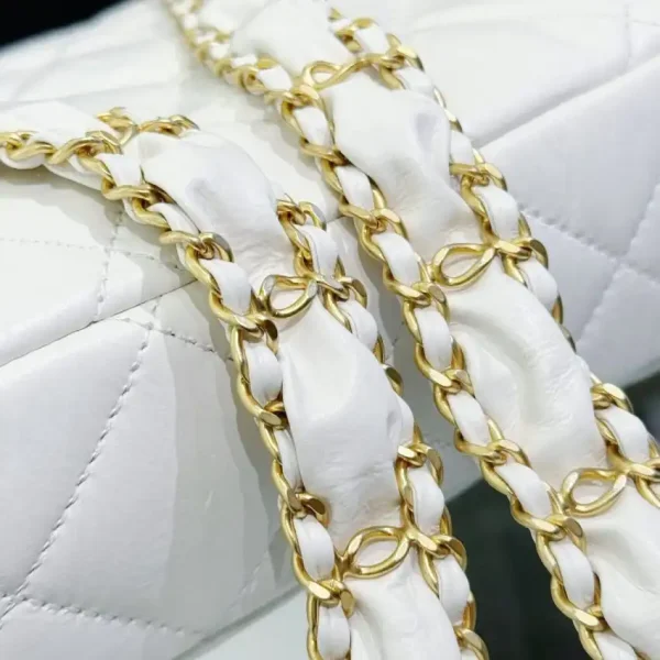 CHANEL 19 Mini Flap  White Bag - Image 9