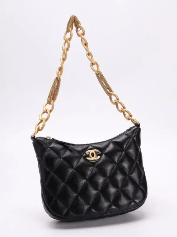 CHANEL Chain Hobo Black - Image 5