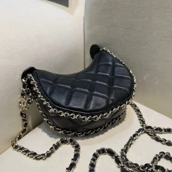 CHANEL 23P Chain Around Crescent Hobo - Image 8