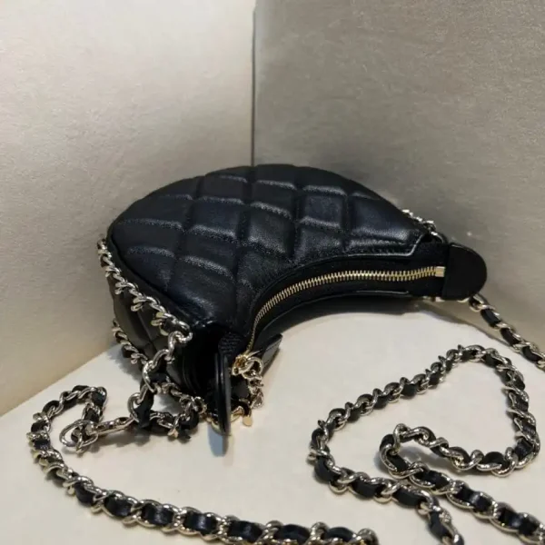CHANEL 23P Chain Around Crescent Hobo - Image 9