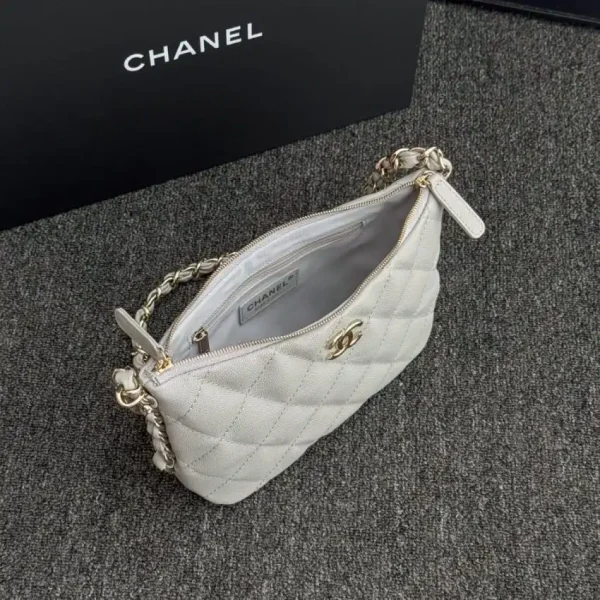 CHANEL 24p Dumpling Bag Gray - Image 7