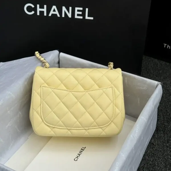 CHANEL Classic Flap 17cm Yellow - Image 2