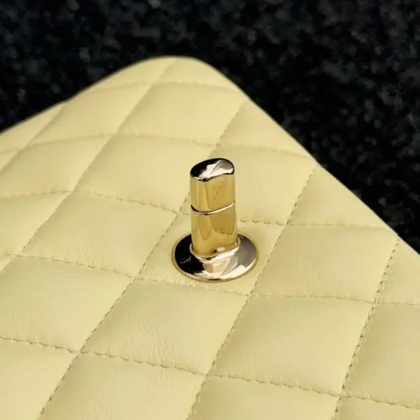 CHANEL Classic Flap 17cm Yellow - Image 7