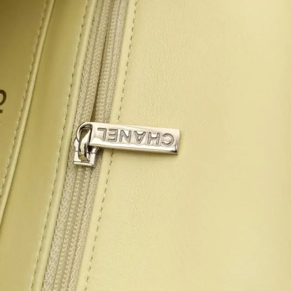 CHANEL Classic Flap 17cm Yellow - Image 8