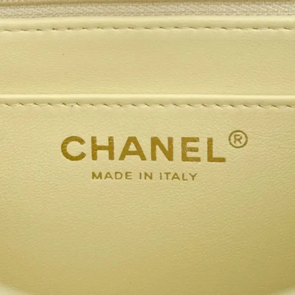 CHANEL Classic Flap 17cm Yellow - Image 11