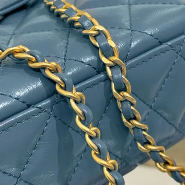CHANEL 23k Kelly  Grey-Blue - Image 6